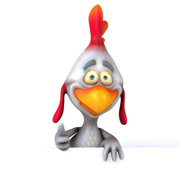 Divertido pollo de dibujos animados —  Fotos de Stock