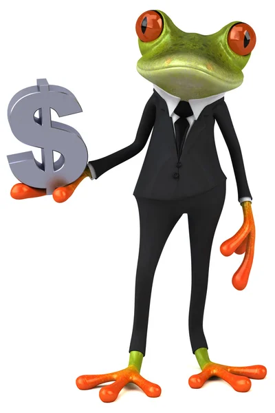 Fun cartoon frog — Stock Photo, Image