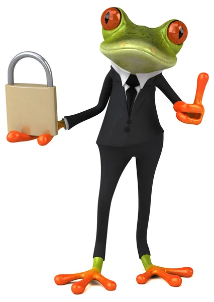 Fun cartoon frog — Stock Photo, Image