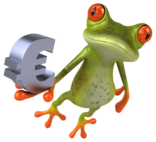 Fun cartoon frog — Stock Photo, Image