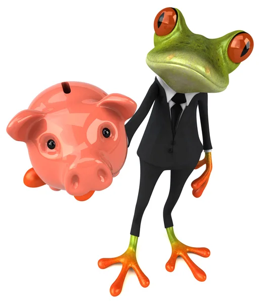 Fun cartoon frog — Stock Photo, Image