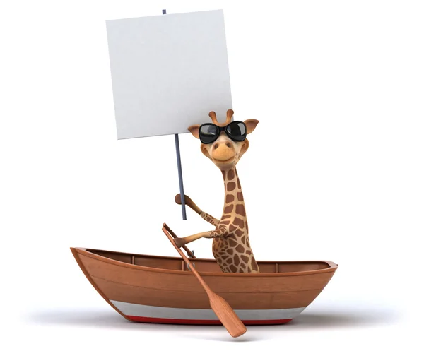 Leuke cartoon giraffe — Stockfoto