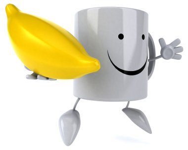 Eğlenceli çizgi film kupa