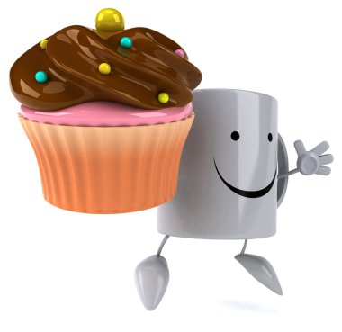 Eğlenceli çizgi film kupa