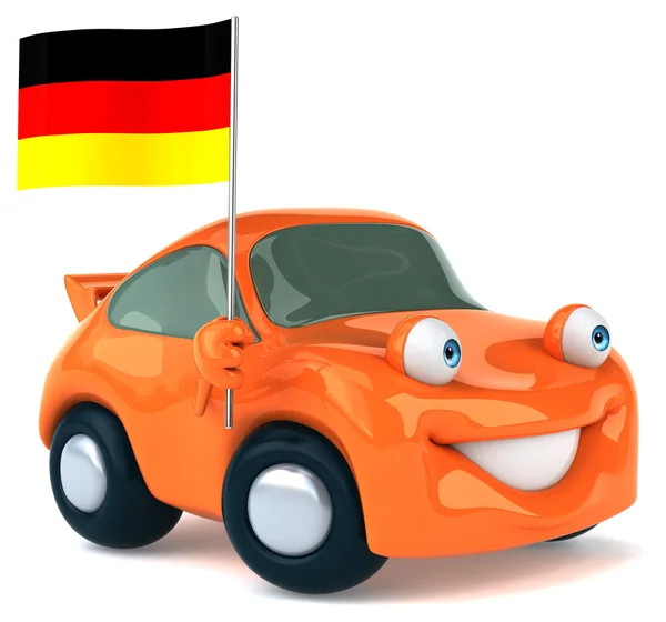 Spaß Cartoon Auto — Stockfoto