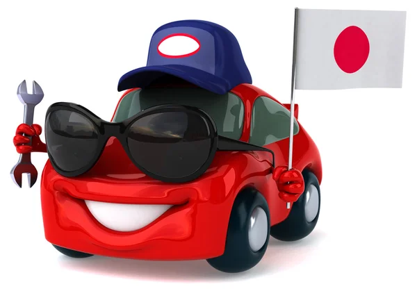 Fun cartoon car — Stock Photo, Image