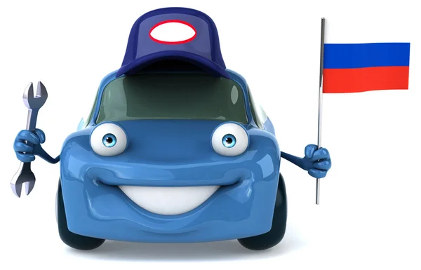 Fun cartoon car — Stock Photo, Image