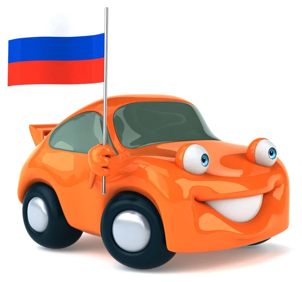 Fun cartoon car — Stock Photo, Image