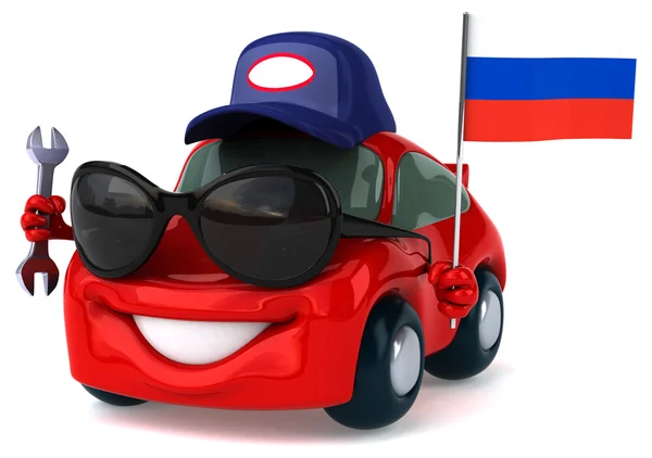 Fun cartoon car — Stock Photo, Image