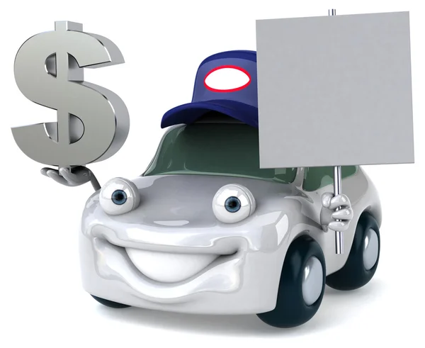 Fun cartoon car — Stock Photo, Image