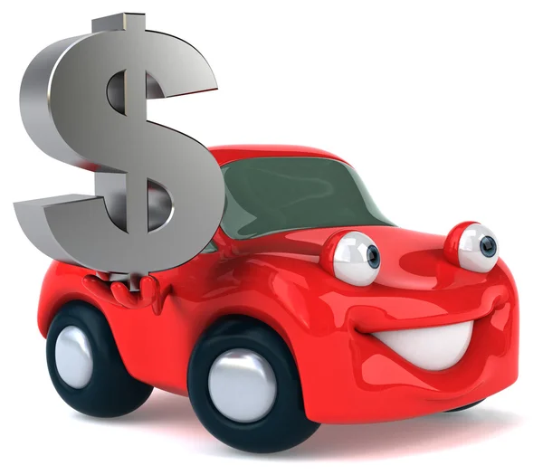 Fun cartoon car — Stock Photo, Image