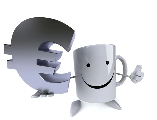 Fun cartoon mug — Stock Photo, Image