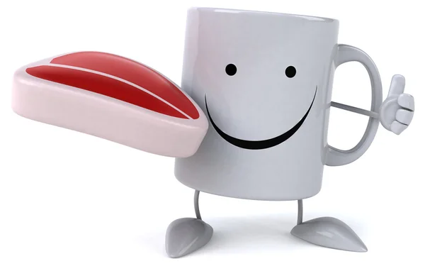 Fun cartoon mug — Stock Photo, Image