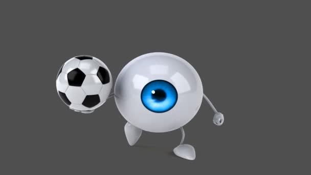 Fun мультфільму очей — стокове відео