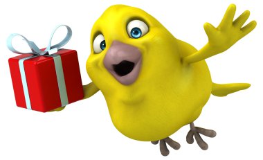 Eğlenceli çizgi film kuş