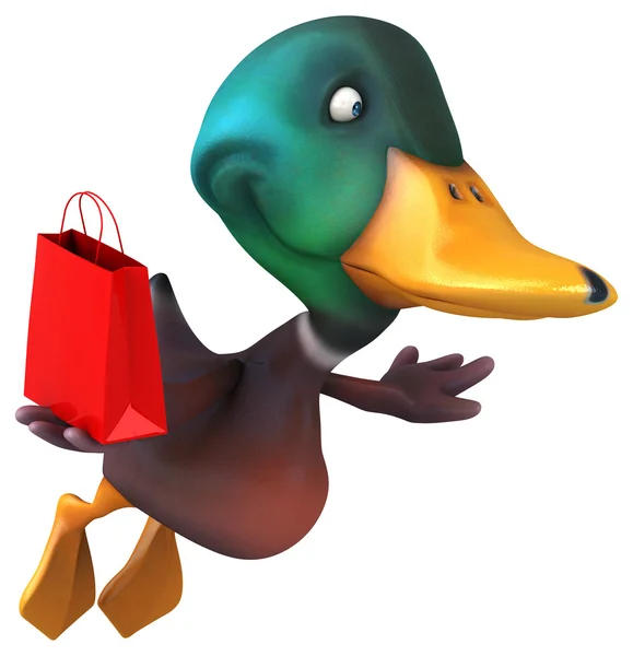 Lustige Cartoon-Ente — Stockfoto