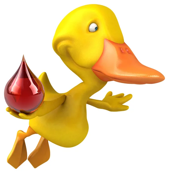 Fun cartoon Duck — Stock Photo, Image