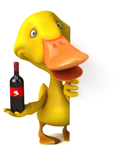 Fun cartoon Duck — Stock Photo, Image