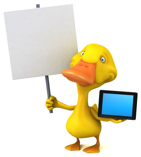 Fun cartoon Duck — Stock Photo, Image