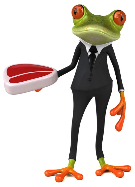 Fun cartoon frog — Stock Photo, Image