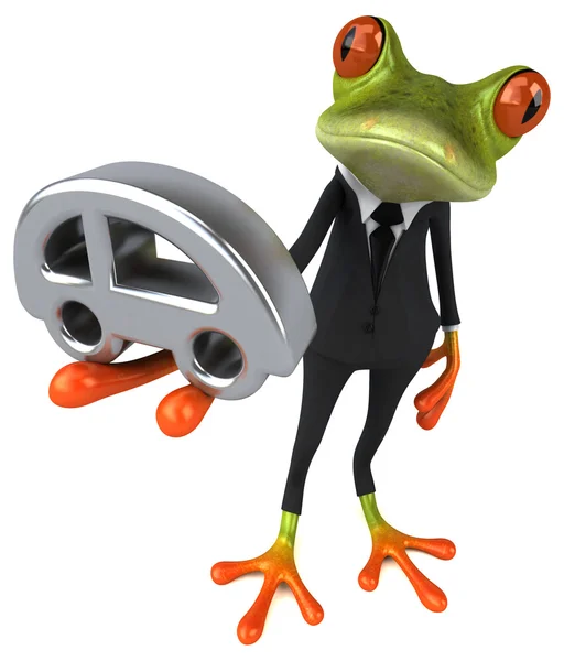 Fun cartoon frog — Stock Photo, Image