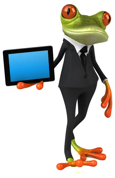 Fun cartoon frog — Stock Photo, Image