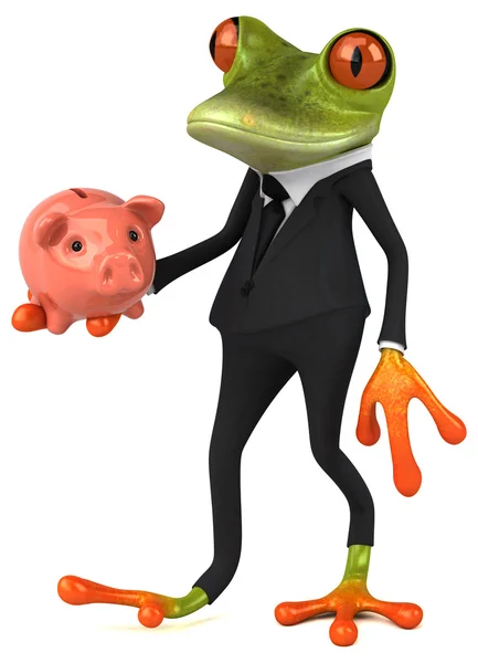 Fun cartoon frog — Stock Photo, Image