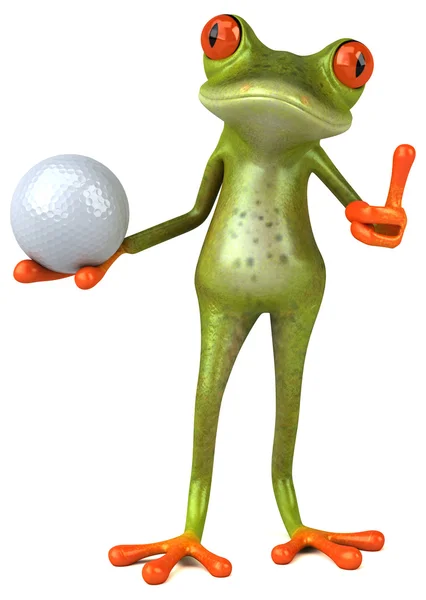 Fun cartoon frog — Stock Photo, Image