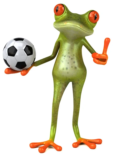 Fun cartoon frog — Stock Photo, Image