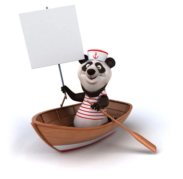 Divertido panda de dibujos animados — Foto de Stock