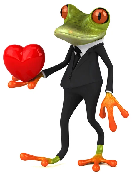 Fun cartoon frog Stock Picture