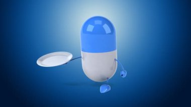 Eğlenceli çizgi film hap