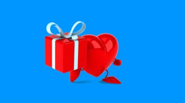 karikatür kırmızı kalp