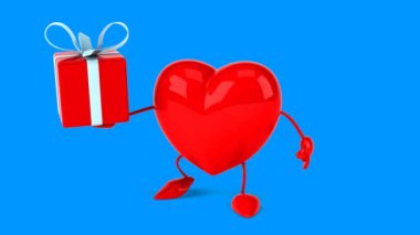 karikatür kırmızı kalp