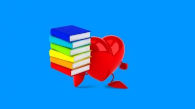 karikatür kırmızı kalp