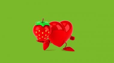 karikatür kırmızı kalp