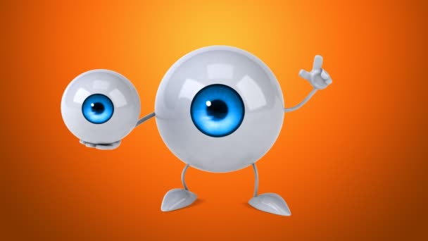 Fun cartoon Eye — Stock Video