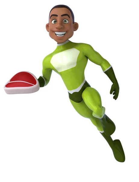 Fun cartoon superhero — Stock Photo, Image