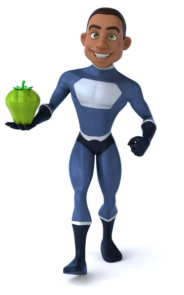 Fun cartoon superhero — Stock Photo, Image