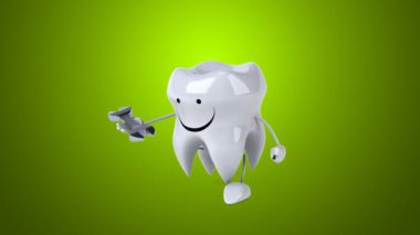 Eğlenceli çizgi film diş