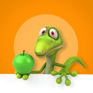 Eğlenceli çizgi film kertenkele