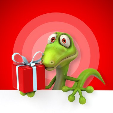 Eğlenceli çizgi film kertenkele