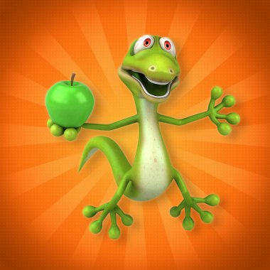 Eğlenceli çizgi film kertenkele