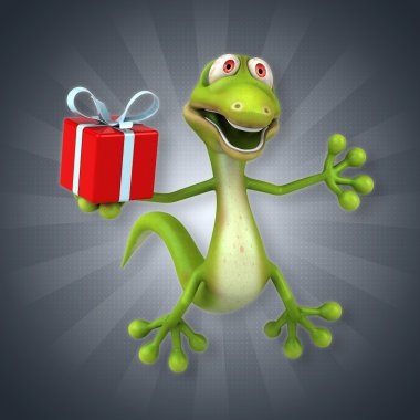 Eğlenceli çizgi film kertenkele