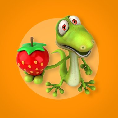 Eğlenceli çizgi film kertenkele