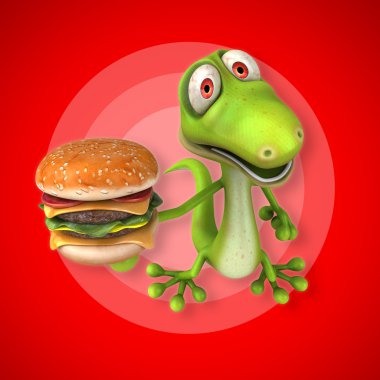 Eğlenceli çizgi film kertenkele