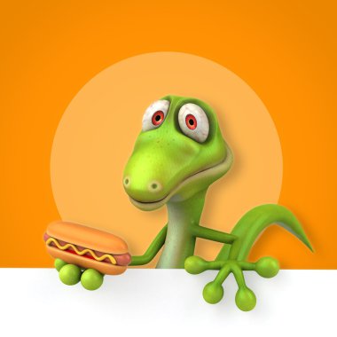 Eğlenceli çizgi film kertenkele