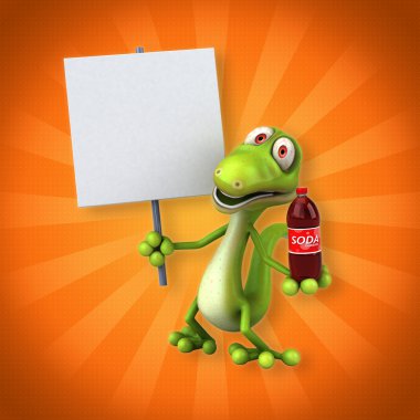 Eğlenceli çizgi film kertenkele