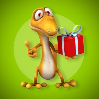 Eğlenceli çizgi film kertenkele