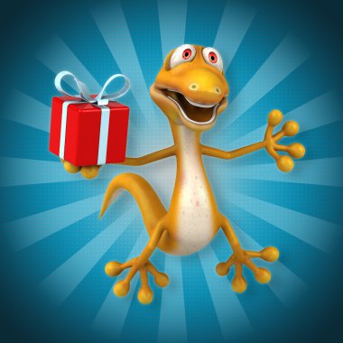 Eğlenceli çizgi film kertenkele